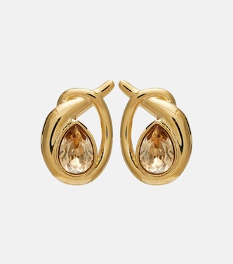 Looped crystal-embellished earrings | Oscar de la Renta