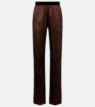 Pantaloni regular in misto seta | Tom Ford