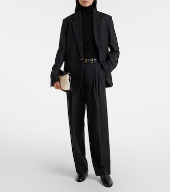 Gerade Hose aus Flanell aus einem Wollgemisch | Toteme