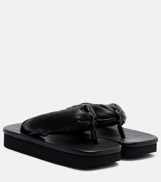 Tongs à plateforme en cuir | Rick Owens
