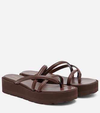 صندل بلاتفورم من الجلد | Gianvito Rossi