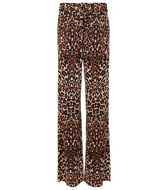 Pantalon ample à motif léopard | Tom Ford