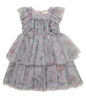 Floral tulle dress | Monnalisa
