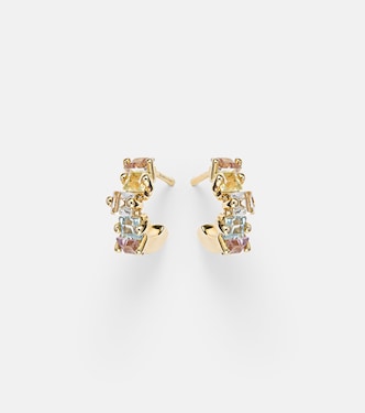 Boucles d'oreilles en or 14 ct et pierres | Suzanne Kalan