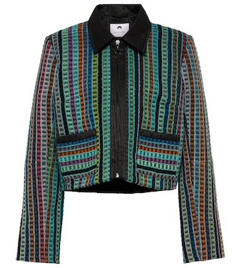 Cropped cotton terry jacket | Marine Serre