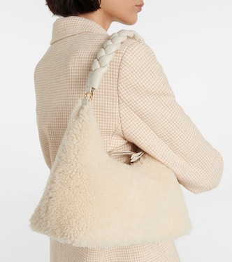 Borsa a spalla Braid in shearling | Altuzarra