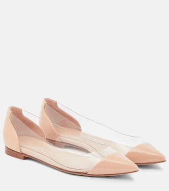 Ballerinas Plexi mit Lackleder | Gianvito Rossi