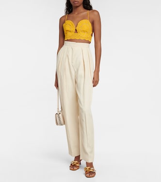 Top raccourci à broderies anglaises | Stella McCartney