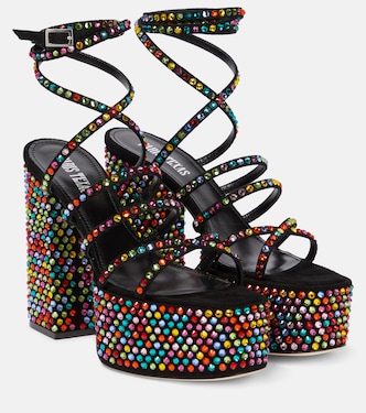 Holly Evita embellished leather sandals | Paris Texas