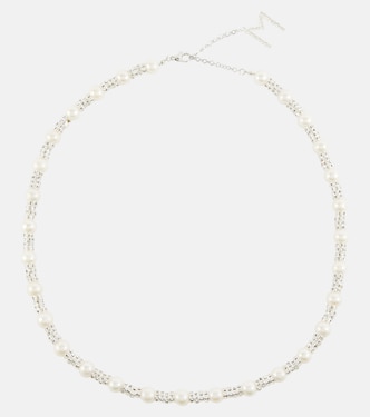 Collana con quarzo rosa e perle bijoux | Magda Butrym