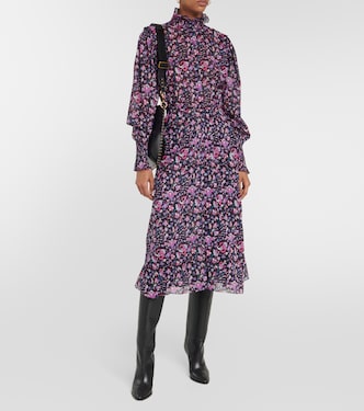 Vestido midi Galoa de algodón floral | Marant Etoile