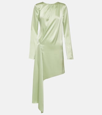 Vestido midi de satén asimétrico | JW Anderson