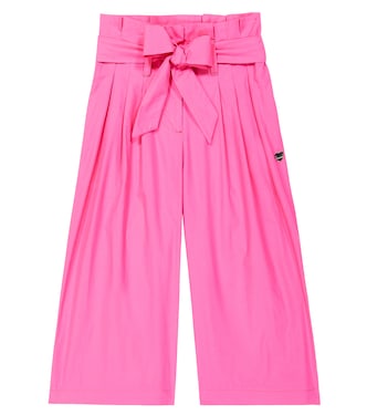 Pantaloni cropped in popeline di cotone | Monnalisa