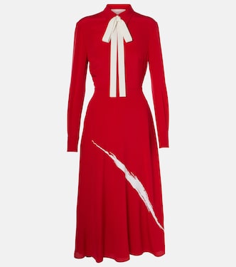 Abito midi in Crêpe de chine | Valentino