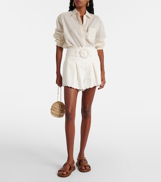 Shorts Festone in cotone a vita alta | Farm Rio