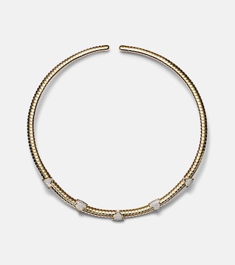 Collana Trisolina in oro 18kt con diamanti | Marina B