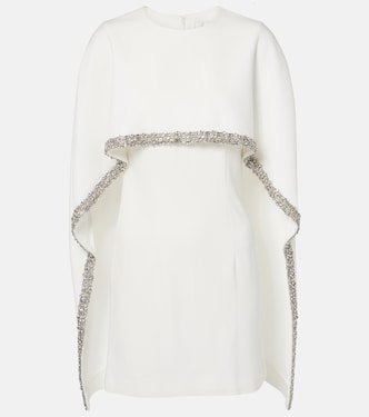 Abito corto in raso con cristalli | Roland Mouret