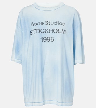 T-shirt in jersey di cotone e canapa | Acne Studios