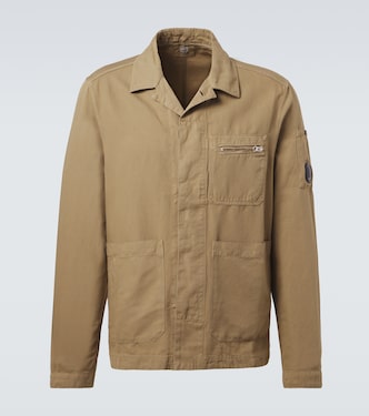 Hemdjacke aus Baumwolle und Leinen | C.P. Company