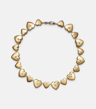 Collana Heart in oro 14kt con diamanti | Marie Lichtenberg