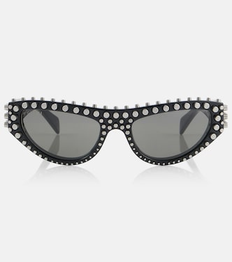 Occhiali da sole cat-eye con borchie | Gucci