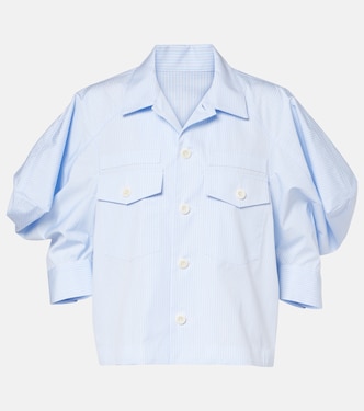 Camicia in popeline di cotone a righe | Sacai