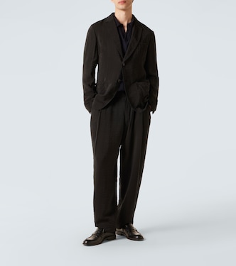 Pantalon droit en jacquard | Giorgio Armani