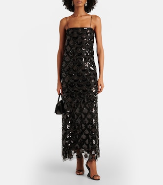 Robe longue à sequins | Rotate