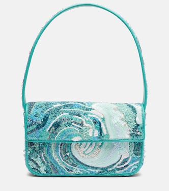 Tommy beaded shoulder bag | Staud