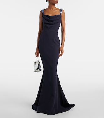 Melina embellished crêpe gown | Safiyaa