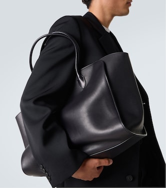 Marlo 17 leather tote bag | The Row
