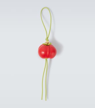Paula's Ibiza Tomato leather bag charm | Loewe