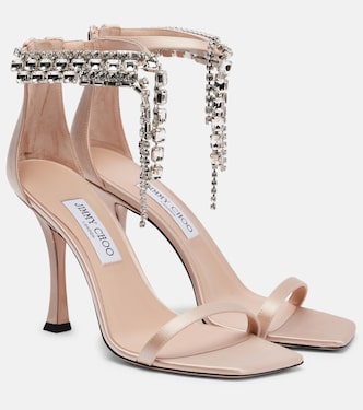 Verity 100 satin sandals | Jimmy Choo