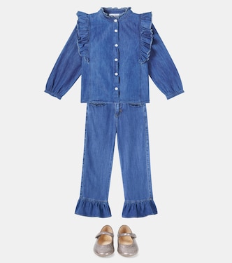 Raphaella ruffled denim shirt | Molo