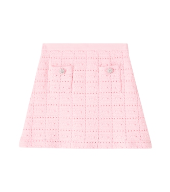 Knitted cotton-blend skirt | Self-Portrait Kids