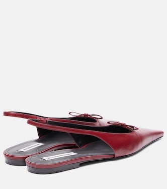 Leather slingback flats | Victoria Beckham