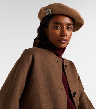 Embellished wool beret | Roger Vivier