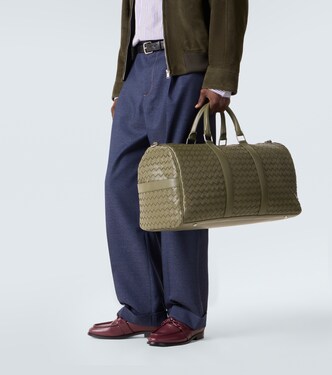 Intrecciato编织皮革旅行包 | Bottega Veneta