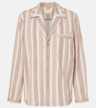 Striped cotton pajama shirt | Saint Laurent