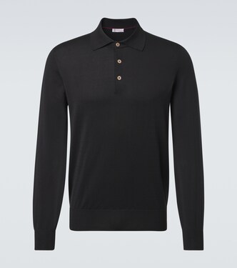 Cotton polo sweater | Brunello Cucinelli