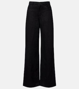 Eglitta linen wide-leg jeans | The Row