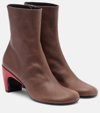 Ankle Boots 65 aus Leder | Dries Van Noten