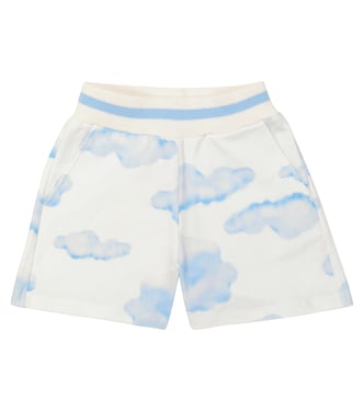 Shorts in misto cotone con stampa | Monnalisa
