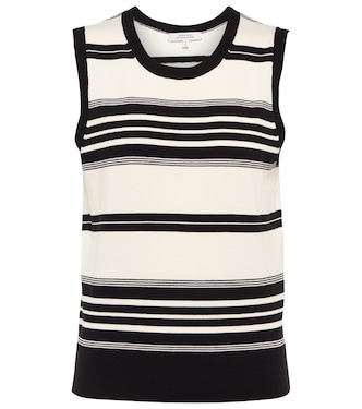 Striped cotton-blend vest | Dorothee Schumacher