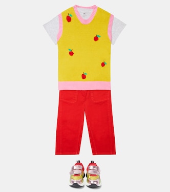 Chaleco de punto en mezcla de algodón | Stella McCartney Kids