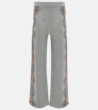 Pantalon ample à taille haute à fleurs | Etro