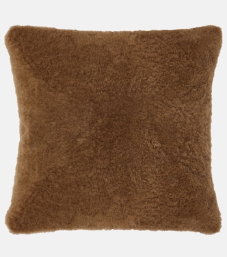 Kissen aus Shearling und Leder | Brunello Cucinelli