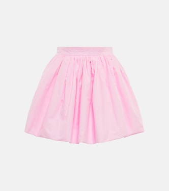 Minifalda de algodón de tiro alto | Patou