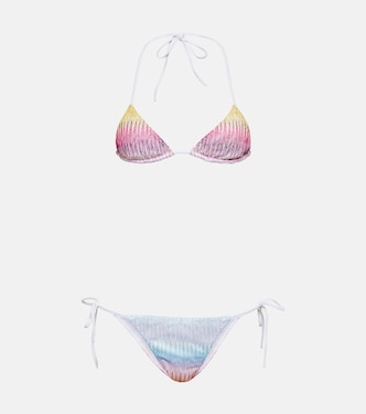 Bikini triangular de punto en zigzag | Missoni Mare