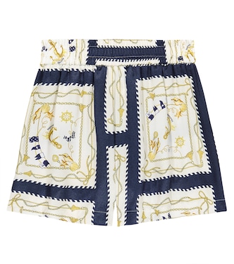 Shorts in raso con stampa | Monnalisa